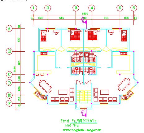 دانلود نقشه (پلان) دو طبقه ویلا(کد2819)