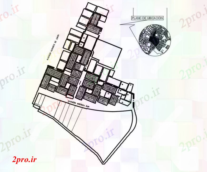 دانلود نقشه برنامه ریزی شهری جزئیات برنامه ریزی  از طراحی های منطقه دو بعدی     اتوکد (کد100071)