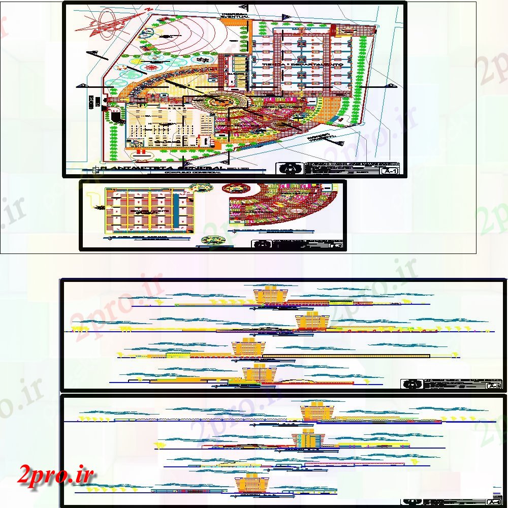 دانلود نقشه ساختمان اداری - تجاری - صنعتی جزئیات  طراحی های پارکینگ  دو بعدی   (کد100075)