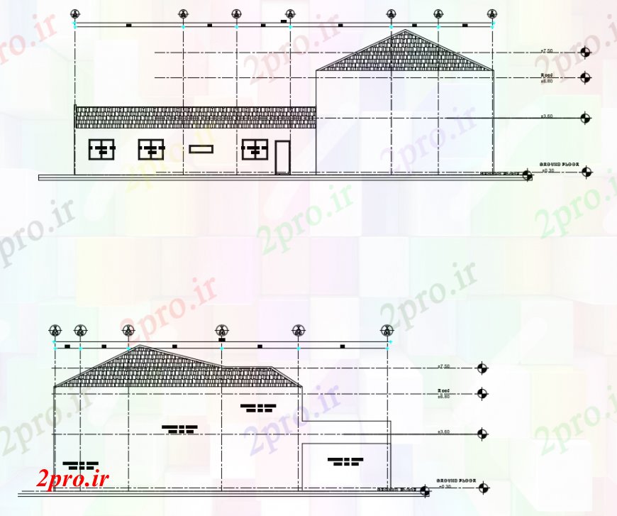 دانلود نقشه مسکونی  ، ویلایی ، آپارتمان  د طراحی  نما تماس خودکار   (کد100084)