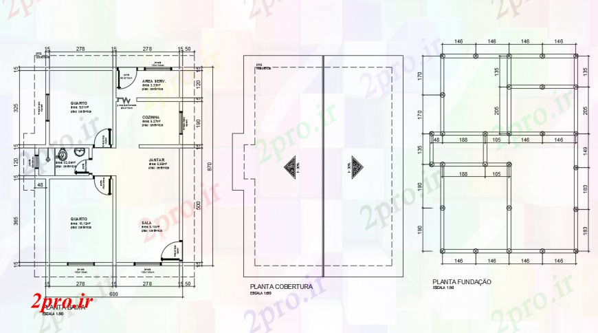 دانلود نقشه مسکونی ، ویلایی ، آپارتمان خانه معماری و برنامه ریزی دراز کردن جزئیات 6 در 9Quality2 متر (کد100100)