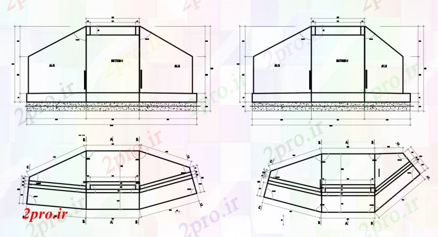 دانلود نقشه جزئیات ساخت و ساز د  طراحی طرح،  بخش خودکار  (کد100309)