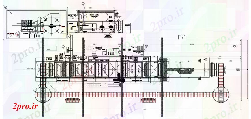 دانلود نقشه کارخانه صنعتی  ، کارگاه  د رسم تجهیزات خودکار   (کد100351)