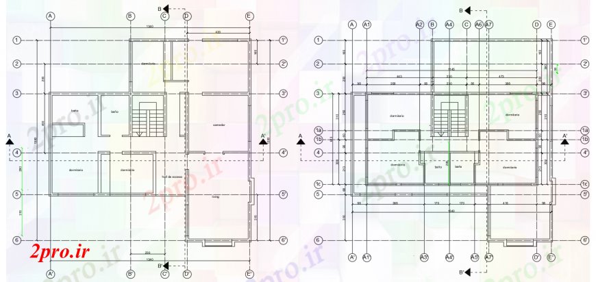 دانلود نقشه مسکونی ، ویلایی ، آپارتمان د طراحی از خانه جدا از خودرو 6 در 11Quality1 متر (کد100379)