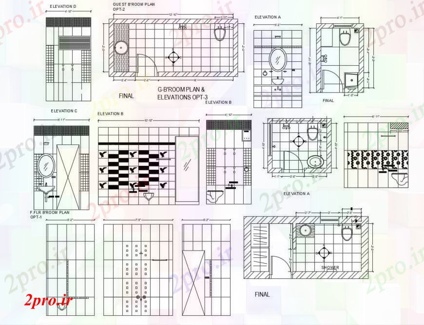 دانلود نقشه حمام مستر نماات حمام، بخش، برنامه ریزی و نصب و راه اندازی (کد100460)