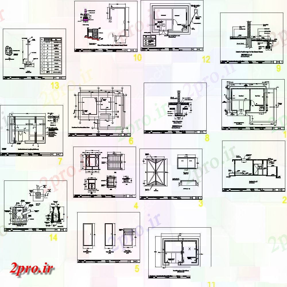 دانلود نقشه جزئیات طراحی در و پنجره    طراحی جزئیات طراحی پنجره   اتوکد (کد100568)