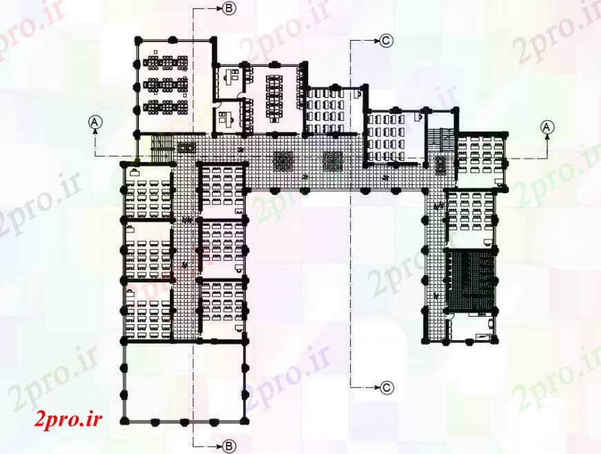 دانلود نقشه دانشگاه ، آموزشکده ، مدرسه ، هنرستان ، خوابگاه -    جزئیات طراحی از مدرسه ساخت   اتوکد (کد100605)