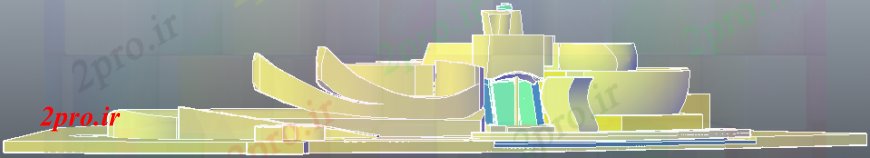 دانلود نقشه معماری معروف  گوگنهایم پروژه موزه   (کد100626)
