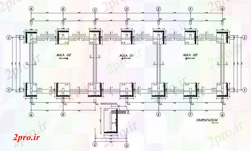 دانلود نقشه جزئیات ستون طرحی نصب و راه اندازی ستون ساختار نصب و راه اندازی   (کد100647)