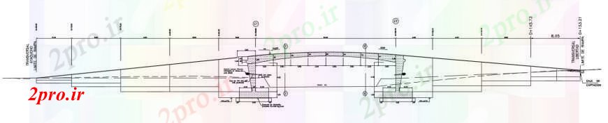 دانلود نقشه جزئیات ساخت پل  جزئیات طراحی سازه پل  دو بعدی   (کد100682)