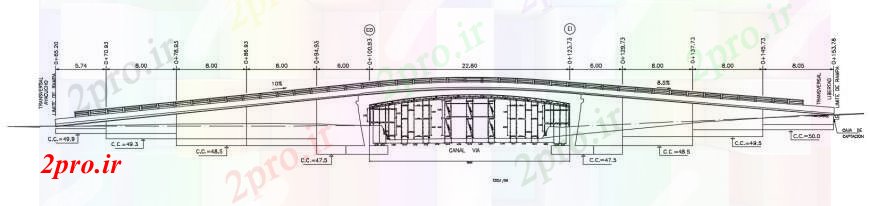دانلود نقشه جزئیات ساخت پل  جزئیات پل  طراحی سازه (کد100683)