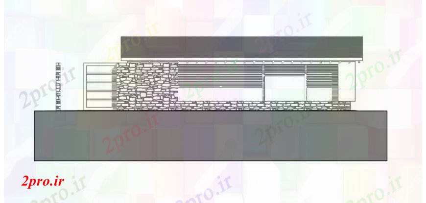 دانلود نقشه مسکونی  ، ویلایی ، آپارتمان   د رسم نما   خودرو (کد100707)