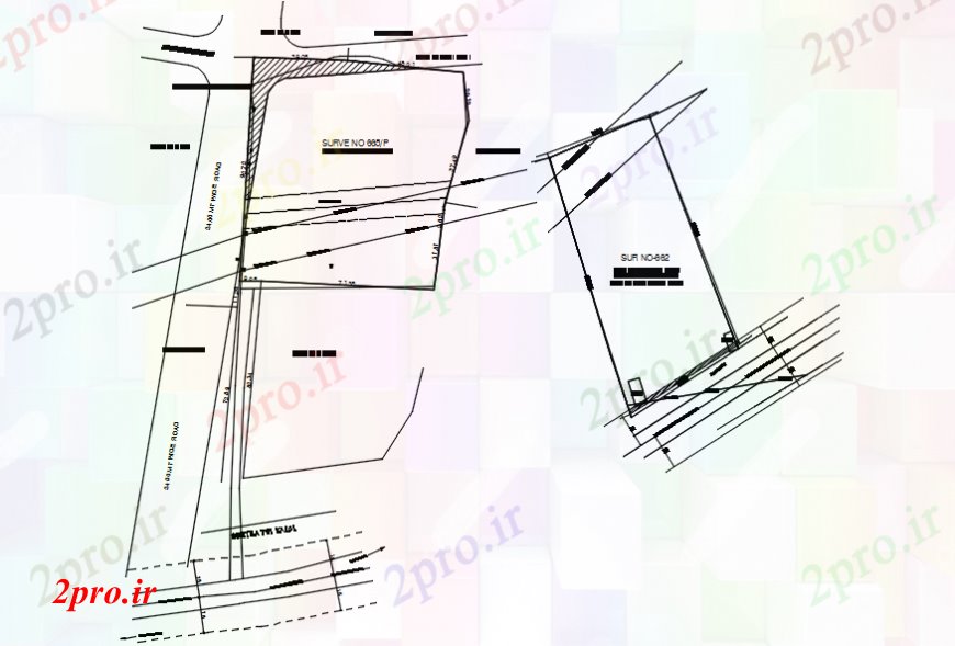 دانلود نقشه جزئیات جاده سازی طراحی جاده جزئیات نقشه (کد100990)