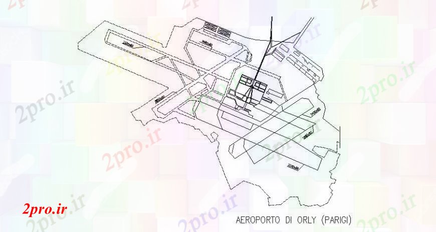 دانلود نقشه فرودگاه پروژه فرودگاه  سایت (کد101013)