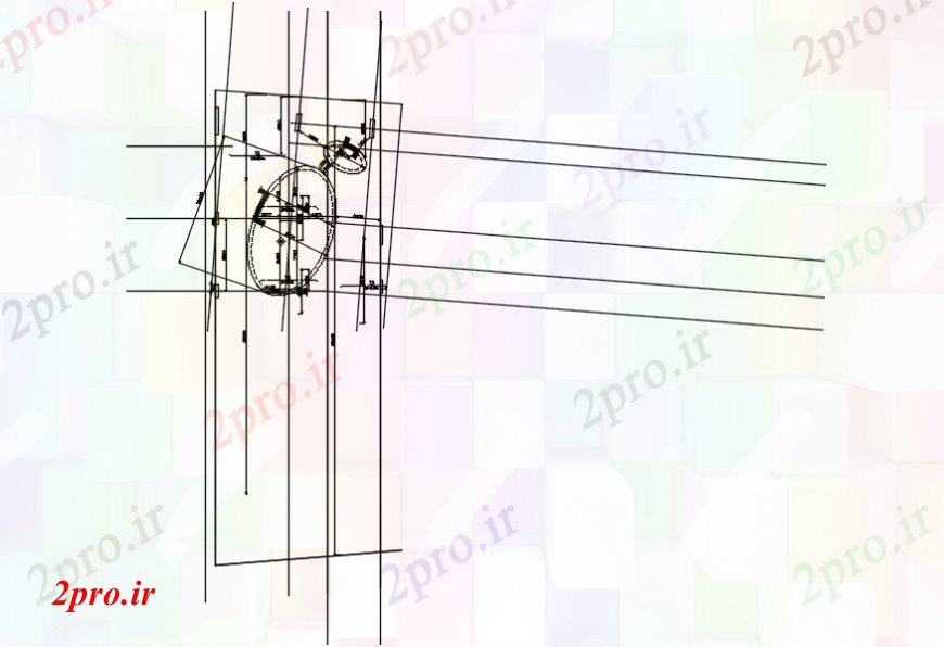 دانلود نقشه بیمارستان - درمانگاه - کلینیک طرحی بهداشت و درمان باشگاه و ساختار جزئیات 43 در 43 متر (کد101024)