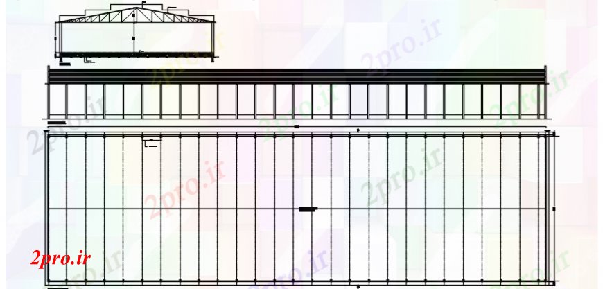 دانلود نقشه جزئیات ساخت و ساز بالا پروژه های ساخت و ساز سقف  (کد101068)