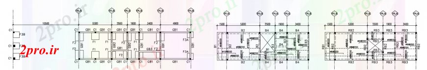 دانلود نقشه جزئیات ساخت و ساز د طراحی سیستم جعبه خودرو 10 در 47 متر (کد101251)