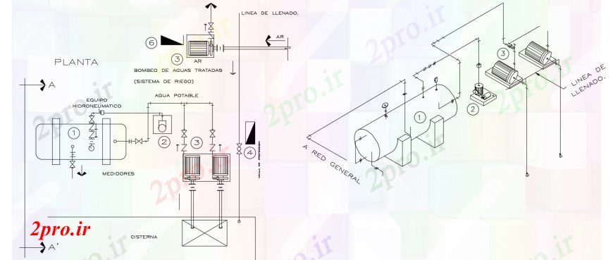 دانلود نقشه جزئیات ساخت و ساز د طراحی  بخش سیلندر گاز   خودرو (کد101261)