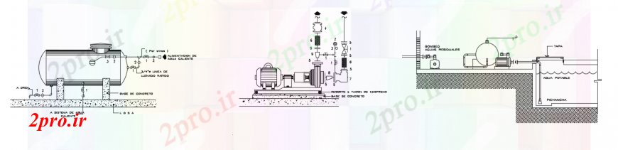 دانلود نقشه جزئیات ساخت و ساز  د رسم خط لوله گاز طراحی   خودرو (کد101262)