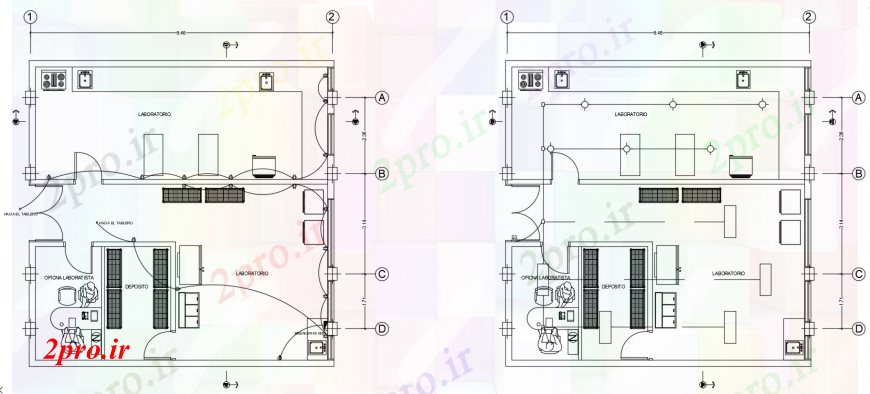 دانلود نقشه مسکونی ، ویلایی ، آپارتمان د طراحی از خانه آشپزخانه 5 در 6 متر (کد101286)