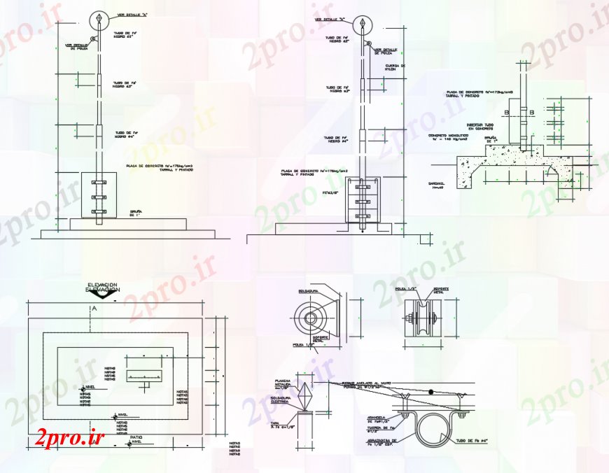 دانلود نقشه مسکونی ، ویلایی ، آپارتمان B رسم طراحی معمار خودرو 6 در 37 متر (کد101299)