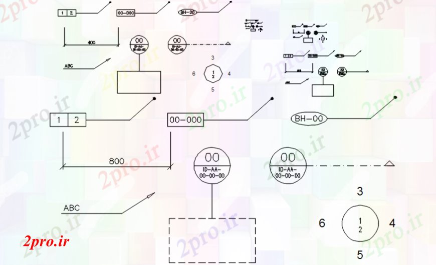 دانلود نقشه بلوک ، آرام ، نماد بلوک نماد برق جزئیات آشپزخانه (کد101370)