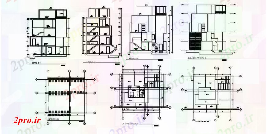 دانلود نقشه مسکونی  ، ویلایی ، آپارتمان  د  طراحی ساخت نما کف   خودرو (کد101460)