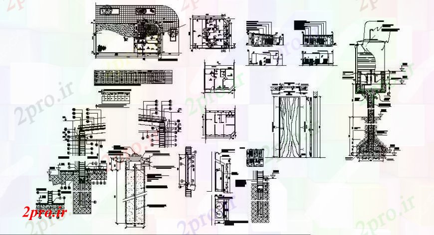 دانلود نقشه مسکونی  ، ویلایی ، آپارتمان  خانواده پروژه محل اقامت   جزئیات (کد101473)