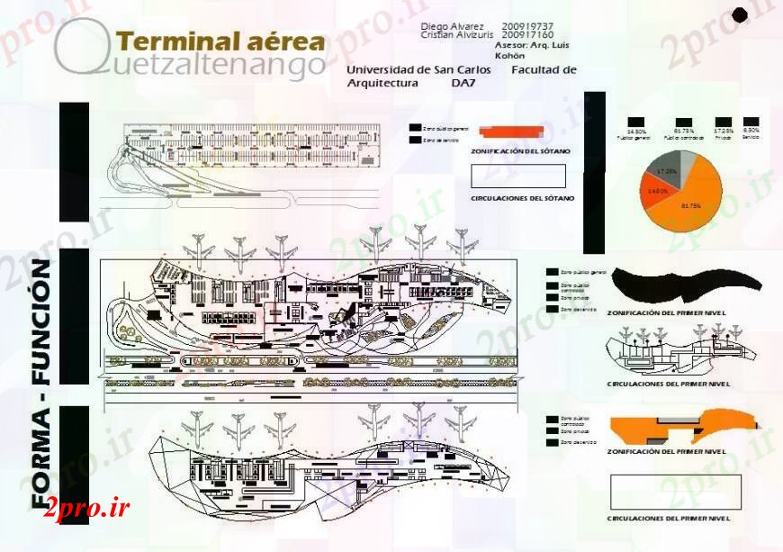 دانلود نقشه فرودگاه فرودگاه بالای صفحه  جزئیات طرحی ساخت و ساز (کد101581)