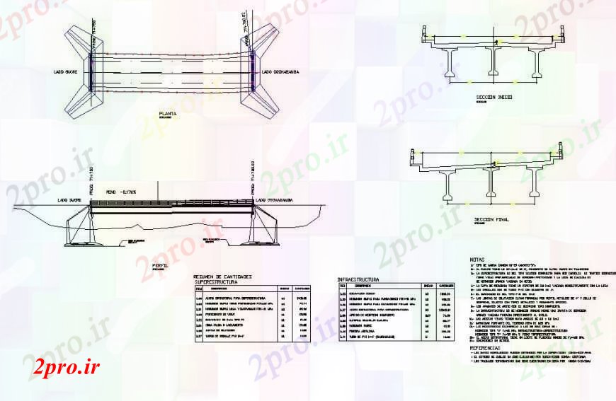 دانلود نقشه جزئیات ساخت و ساز پل  جزئیات پروژه ساخت و ساز (کد101584)