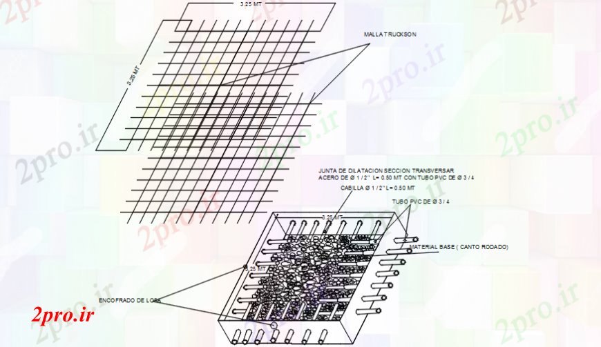 دانلود نقشه اتوماسیون باغ  ساختار و محوطه سازی فرش کردن جزئیات  (کد101718)