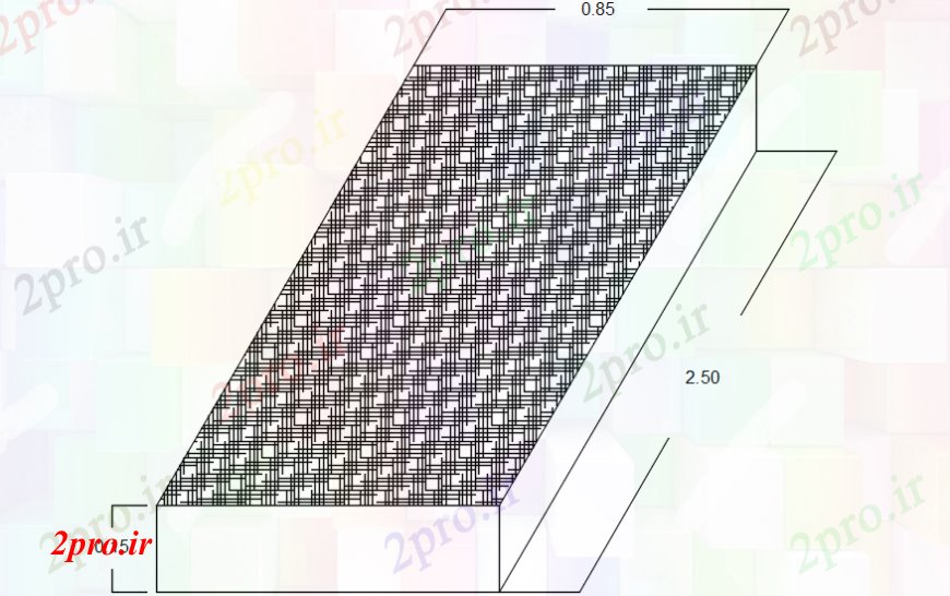 دانلود نقشه اتوماسیون باغ  فرش کردن پیاده رو و جدول های محوطه سازی جزئیات  سرچشمه (کد101720)