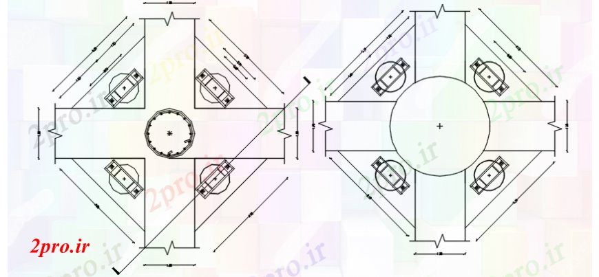 دانلود نقشه طراحی جزئیات ساختار محیط برنامه حصار و ساختار سازنده جزئیات (کد101739)