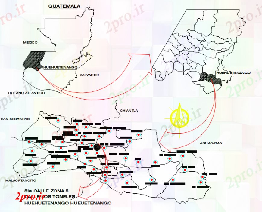 دانلود نقشه برنامه ریزی شهری  گواتمالا  (کد101748)