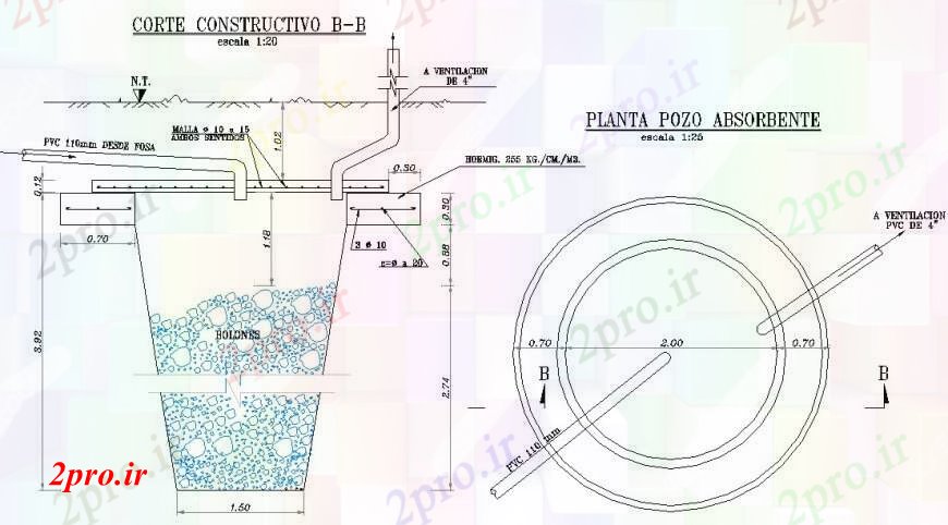دانلود نقشه جزئیات پله و راه پله آب مخزن گیاهی 17 در 24 متر (کد101823)