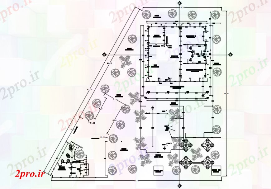 دانلود نقشه مسکونی  ، ویلایی ، آپارتمان   د رسم طراحی باغ  زمین     (کد101849)