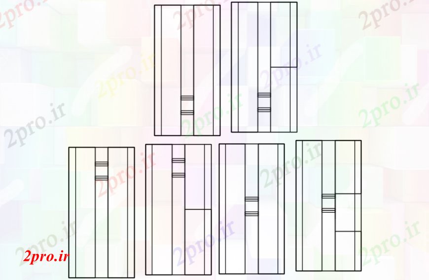 دانلود نقشه طراحی جزئیات ساختار نماات پرتو های متعدد و ساختار جزئیات (کد101977)