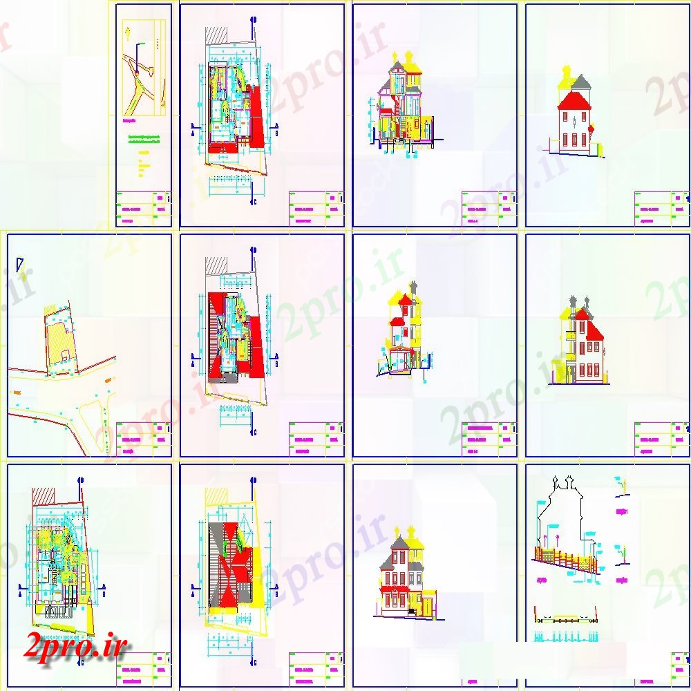 دانلود نقشه برنامه ریزی شهری  منطقه جزئیات طراحی طرحی  دو بعدی  (کد102177)