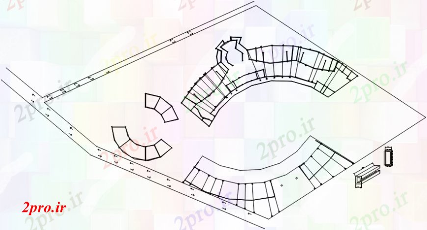 دانلود نقشه هایپر مارکت - مرکز خرید - فروشگاه خرید طرحی پوشش مرکز خرید و ساختار طراحی جزئیات 73 در 168 متر (کد102236)