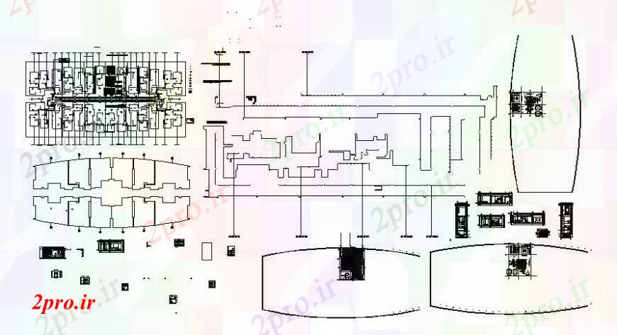 دانلود نقشه مسکونی  ، ویلایی ، آپارتمان   د طراحی از تخت  های  1 خودکار (کد102279)