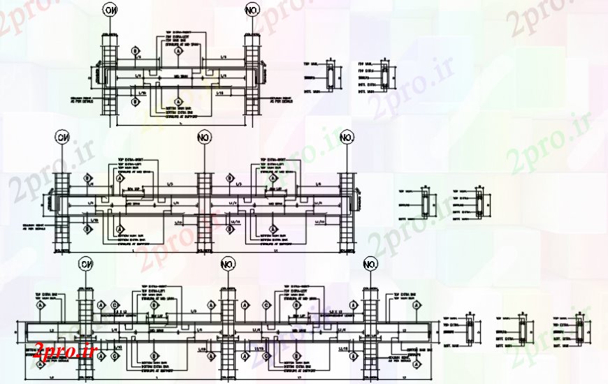 دانلود نقشه طراحی جزئیات ساختار بخش سازنده برنامه پرتو و  ساختار طراحی جزئیات (کد102337)