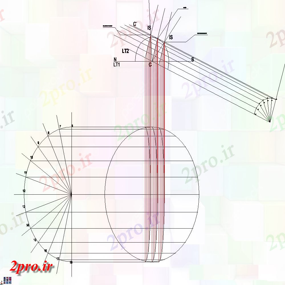 دانلود نقشه مسکونی  ، ویلایی ، آپارتمان  طرحی توزیع با طرحی مبلمان از کلبه خانه (کد102424)