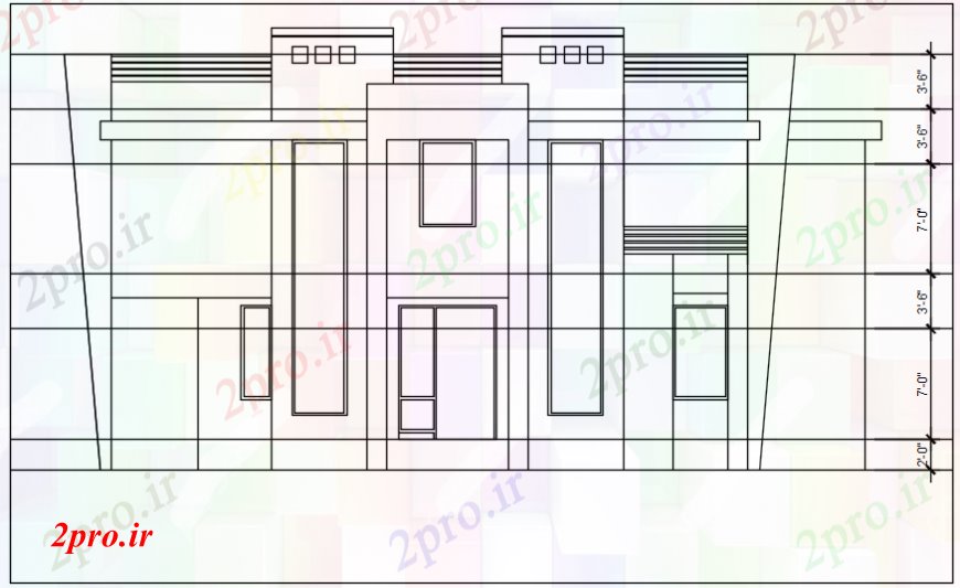 دانلود نقشه مسکونی ، ویلایی ، آپارتمان د نما طراحی ALT های 2 خودکار 13 در 14 متر (کد102431)