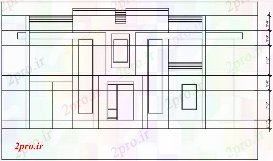 دانلود نقشه مسکونی ، ویلایی ، آپارتمان د نما طراحی ALT های 4 خودکار 13 در 14 متر (کد102434)