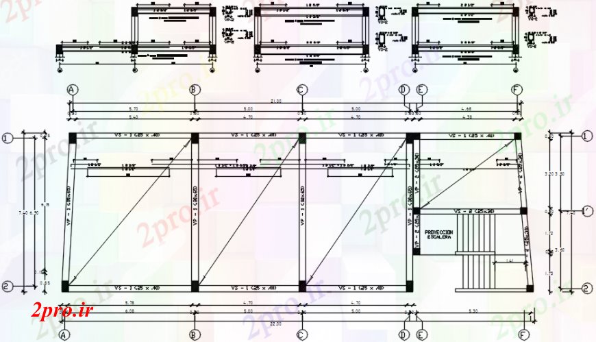 دانلود نقشه طراحی جزئیات ساختار طرحی جلد و جزئیات ساختار سازنده جامعه ساخت 14 در 42 متر (کد102461)