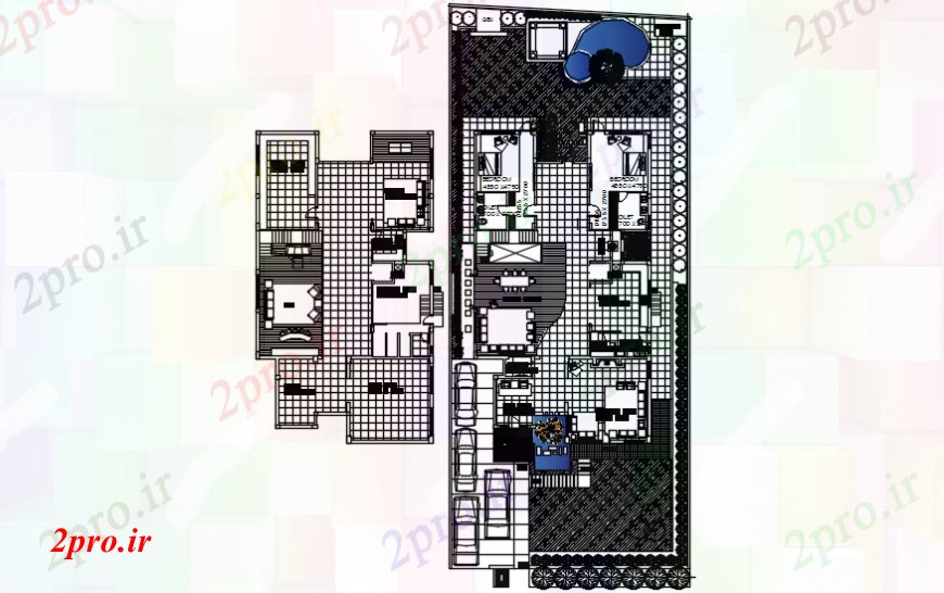 دانلود نقشه مسکونی ، ویلایی ، آپارتمان طراحی ویلا اقامت مدرن 14 در 24 متر (کد102473)