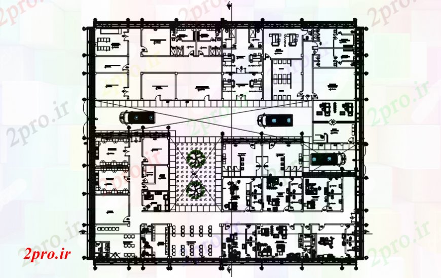 دانلود نقشه بیمارستان -  درمانگاه -  کلینیک طراحی  دو بعدی  از طرحی بیمارستان طرحی   (کد102478)
