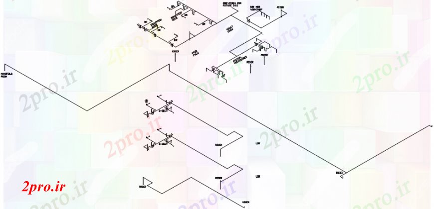 دانلود نقشه بیمارستان -  درمانگاه -  کلینیک جزئیات بخشی از یک  نصب و راه اندازی دو بعدی  بیمارستان (کد102549)