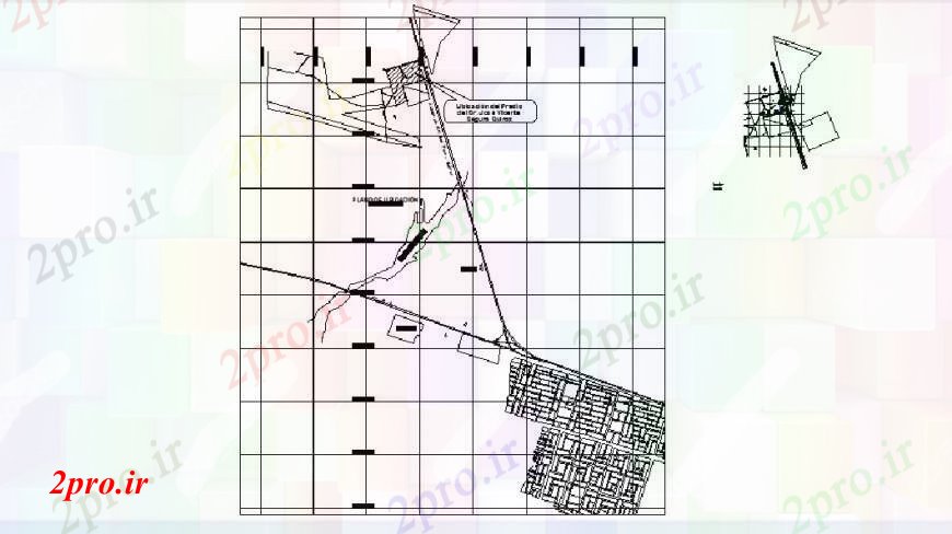 دانلود نقشه جزئیات لوله کشی سیستم آبیاری و لوله کشی ساختار (کد102583)