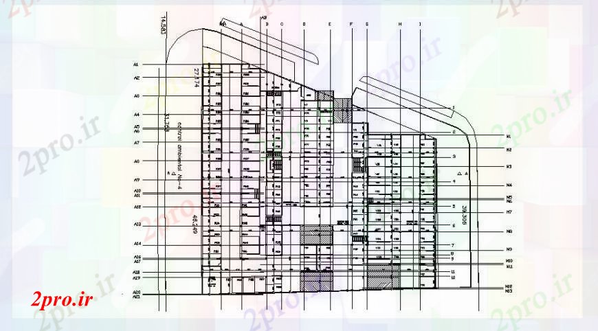 دانلود نقشه جزئیات پروژه های معماری عمومی رسم نیمه زمین و طرحی سایت طراحی جزئیات از خانه های متعدد  (کد102628)